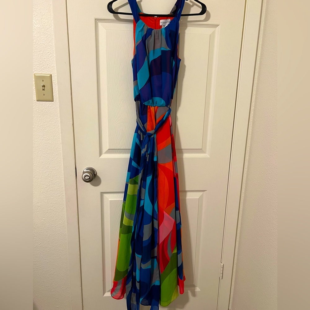 Soft Surrounding Rainbow Block Dress Maxi